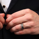 Olympus Sterling Silver Ring for Men with Zirconia