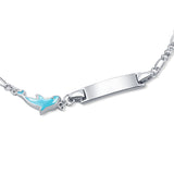 Blue Dolphin Sterling Silver Bracelet for Babies