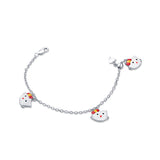Hello Kitty Charms Sterling Silver Bracelet for Babies
