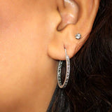 Classic Big Round 925 Sterling Silver Hoops