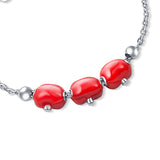 Mouth-watering Apples Sterling Silver Bracelet for Babies