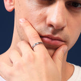 Jazzy Silver Band for Men