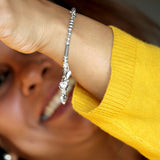 Starry Heart Silver Bracelet for Women