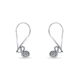 Spiral connection Sterling Danglers for Women