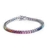 Rainbow Mood Silver Bracelet for Women
