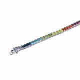 Rainbow Mood Silver Bracelet for Women