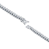 Prakriti Sterling Silver Tennis Bracelet for Women with Zirconia