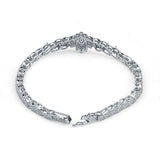 Simmery Petals Sterling silver Bracelet for women with zirconias