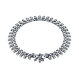 Ambi Buta Sterling Silver Oxidised Anklet for Women