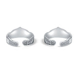 Ukti Sterling Silver Enamel Toe Ring for Women