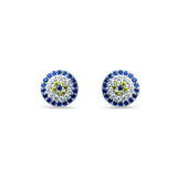 Camellia Sterling Silver Studs for Women