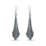 Izna Oxidised Silver Dangler Earring for Women