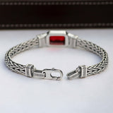 Red Luxe 925 sterling silver Turkish Bracelet for men