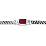 Red Luxe 925 sterling silver Turkish Bracelet for men