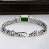 Green Luxe 925 sterling silver Turkish Bracelet for men