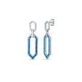 Maavi Blue Opal Sterling Silver Dangler