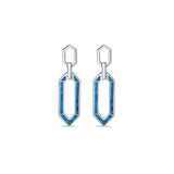 Maavi Blue Opal Sterling Silver Dangler