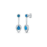 Tishnagi Blue Opal Sterling Silver Dangler