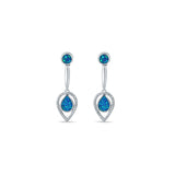 Tishnagi Blue Opal Sterling Silver Dangler