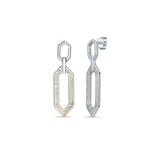 Maavi White Opal Sterling Silver Dangler