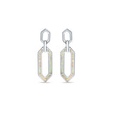 Maavi White Opal Sterling Silver Dangler