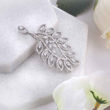 Romantic Silver Leaves Pendant