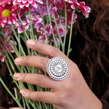 Pankhudi Statement Ring for Women (Adjustable)