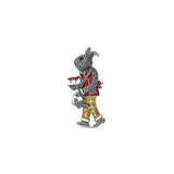 Tipsy Hare Oxidised Silver Brooch for Women