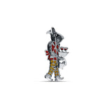 Tipsy Hare Oxidised Silver Brooch for Women