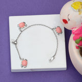 Pinky Crabs Sterling Silver Bracelet for Babies