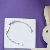 Blue Dolphin Sterling Silver Bracelet for Babies