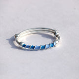 Blue Bliss 925 Sterling Silver Baby Kada (Pair)