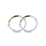 Colorful Bliss 925 Sterling Silver Baby Kada (Pair)