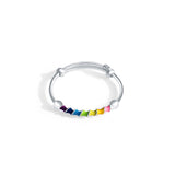 Colorful Bliss 925 Sterling Silver Baby Kada (Pair)