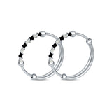 Black & White Bliss 925 Sterling Silver Baby Kada (Pair)