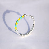 Yellow & Blue Bliss 925 Sterling Silver Baby Kada (Pair)