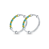 Yellow & Blue Bliss 925 Sterling Silver Baby Kada (Pair)