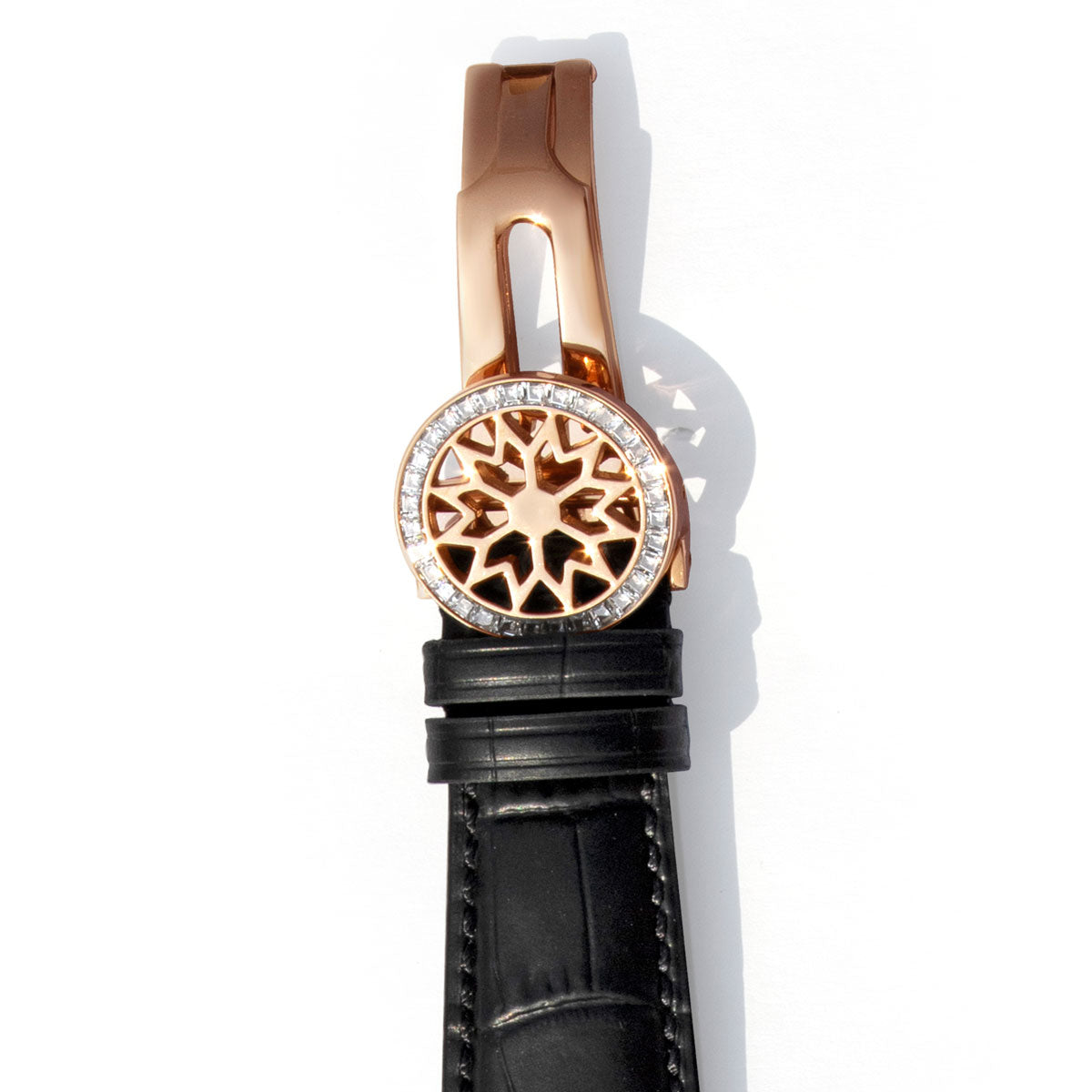 Imperio Rose Automatic Men’s Watch | Black Leather Strap & Rose Gold Tone Case