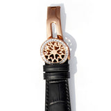 Imperio Rose Automatic Men’s Watch | Black Leather Strap & Rose Gold Tone Case