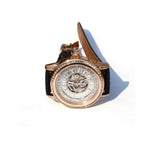 Imperio Rose Automatic Men’s Watch | Black Leather Strap & Rose Gold Tone Case