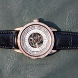 Imperio Rose Automatic Men’s Watch | Black Leather Strap & Rose Gold Tone Case