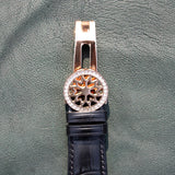 Imperio Rose Automatic Men’s Watch | Black Leather Strap & Rose Gold Tone Case