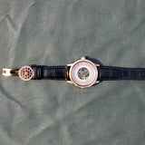 Imperio Rose Automatic Men’s Watch | Black Leather Strap & Rose Gold Tone Case