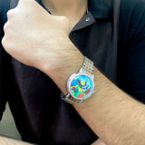 Golden Majesty Watch for Men with Gold & Silver Dual Tone Stainless Steel Strap