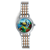 Rose Gold Majesty Watch for Men with Rose Gold & Silver Dual Tone Stainless Steel Strap