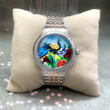 Rose Gold Majesty Watch for Men with Rose Gold & Silver Dual Tone Stainless Steel Strap