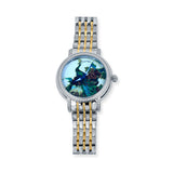 Imperial Peacock Watch for Men with Gold & Silver Dual Tone Stainless Steel Strap