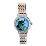 Regal Peacock Watch for Men with Rose Gold & Silver Dual Tone Stainless Steel Strap