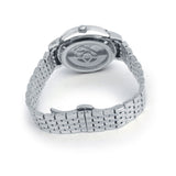 Regal Peacock Watch for Men with Silver Tone Stainless Steel Strap