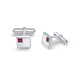 Rosy Edge 925 Sterling Silver Cufflinks for Men